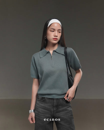 ECINOS - Flo Knitted Polo Top