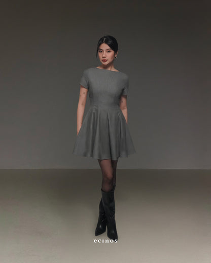 ECINOS - Paige Panel Wool Flared Dress