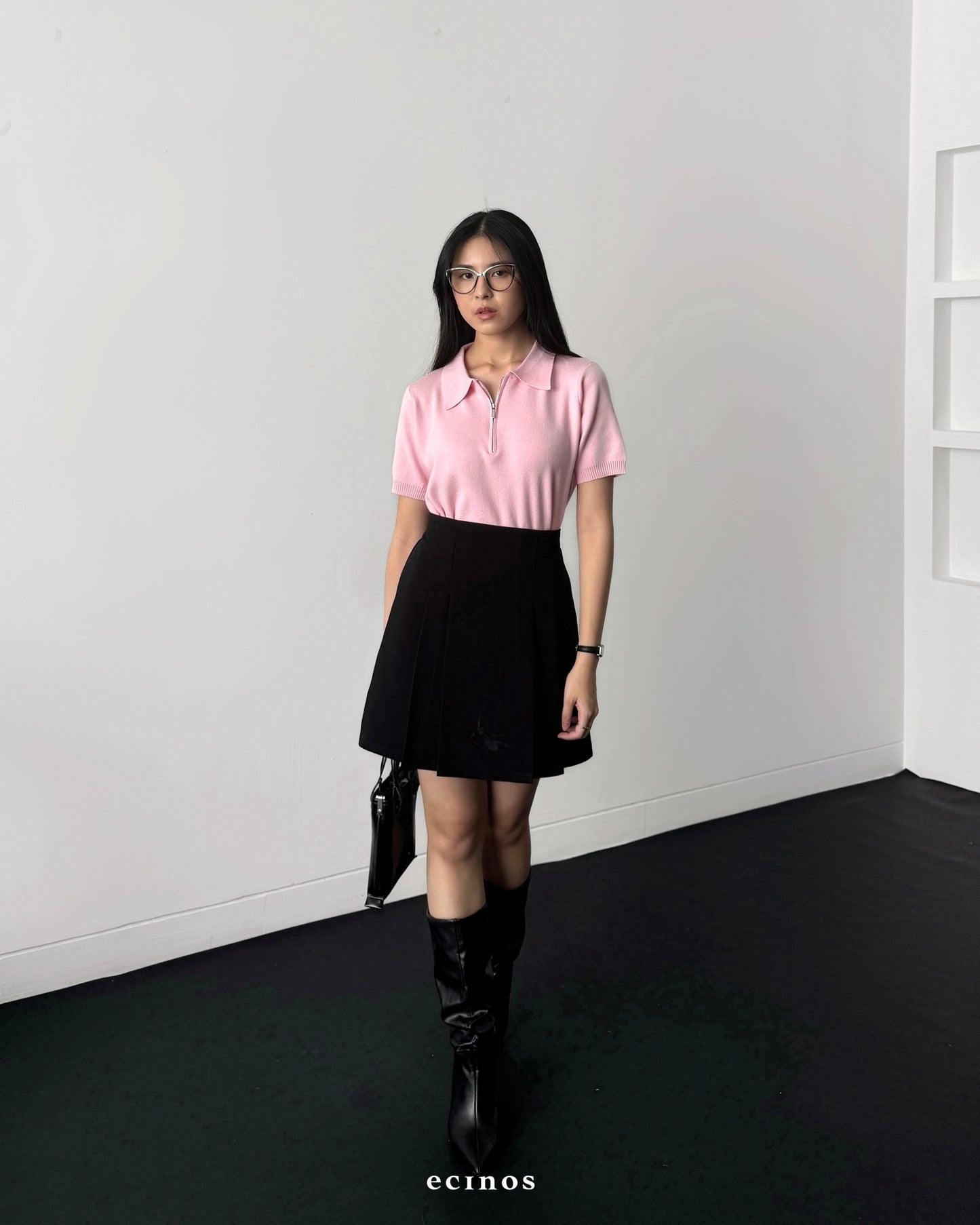 ECINOS - Flo Knitted Polo Top