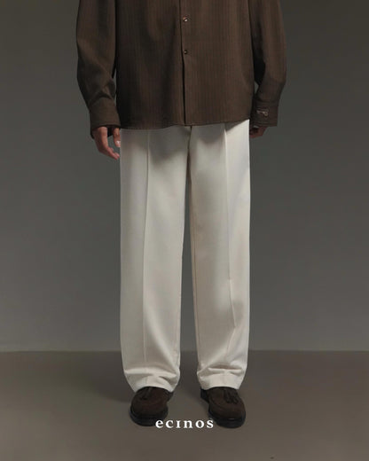 ECINOS MAN  - Harvey Pleated Straight Trousers