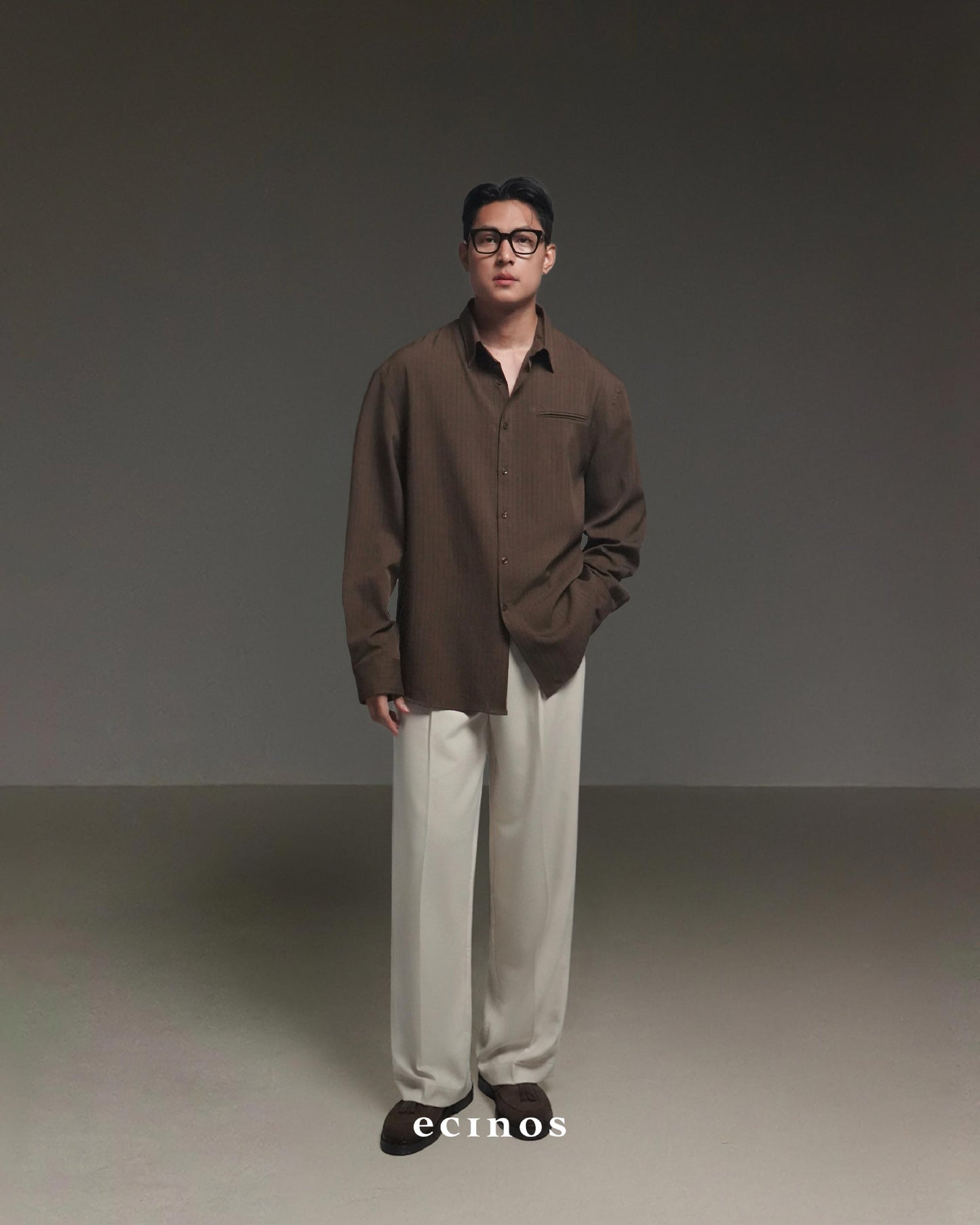 ECINOS MAN  - Harvey Pleated Straight Trousers