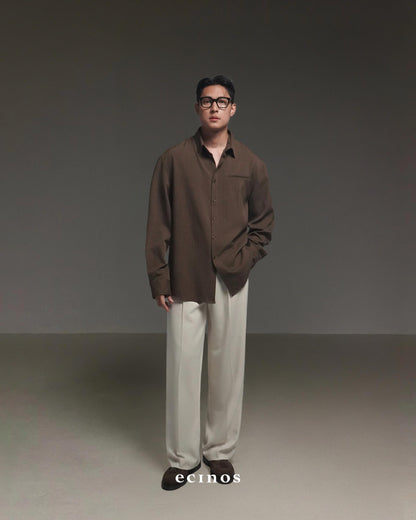 ECINOS MAN  - Harvey Pleated Straight Trousers