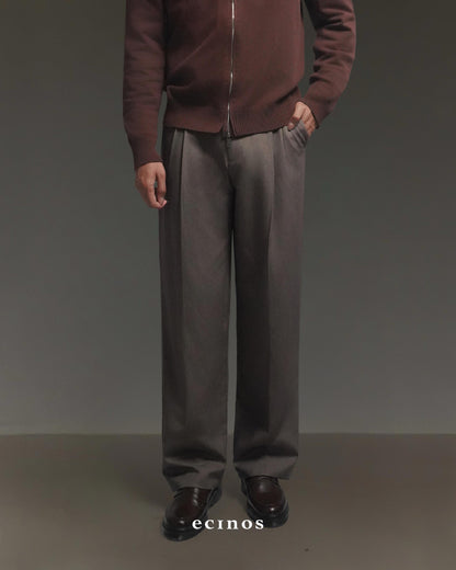 ECINOS MAN  - Harvey Pleated Straight Trousers