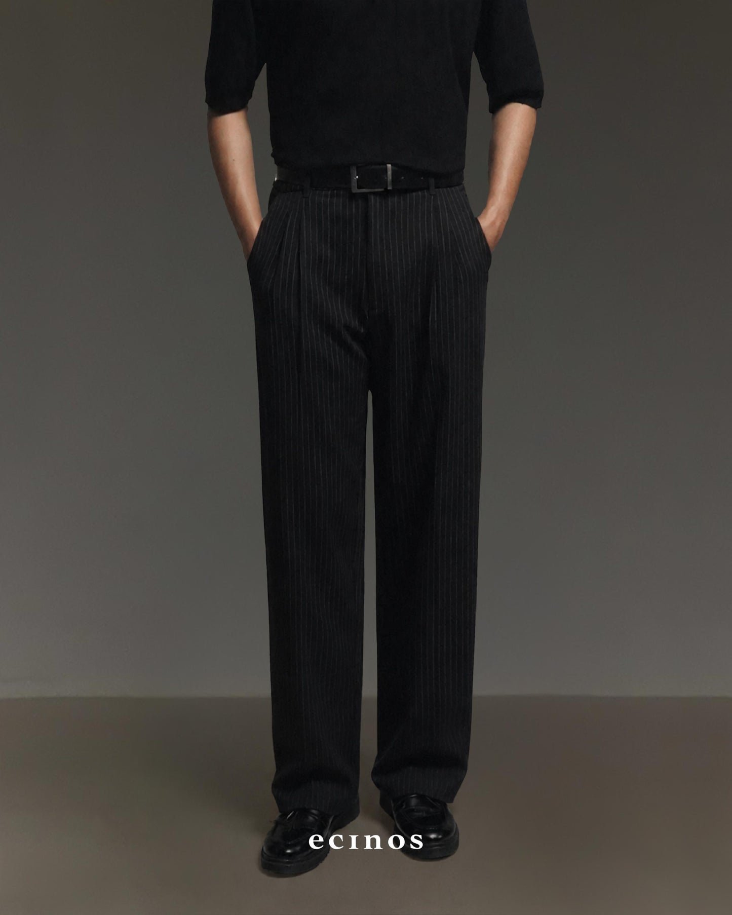 ECINOS MAN  - Harvey Pleated Straight Trousers