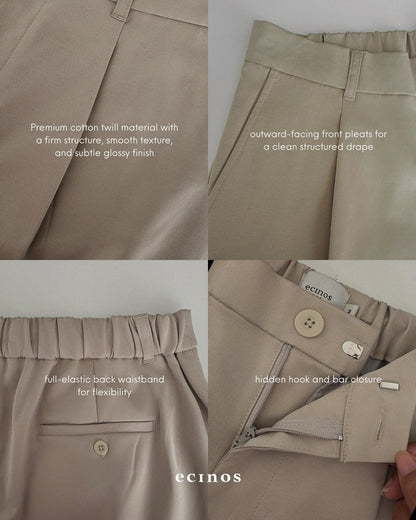 ECINOS MAN - Don Barrel Cotton Trousers