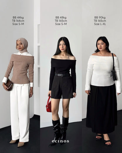 ECINOS - HR Off Shoulder Knit Top