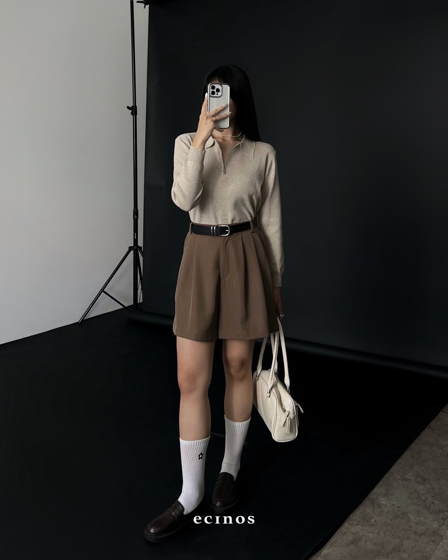 ECINOS - Flo Knitted Polo Top