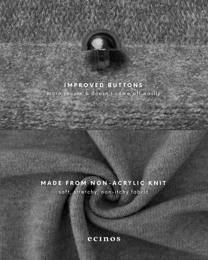 ECINOS - Jennie Hairy Wool Knitted Cardigan