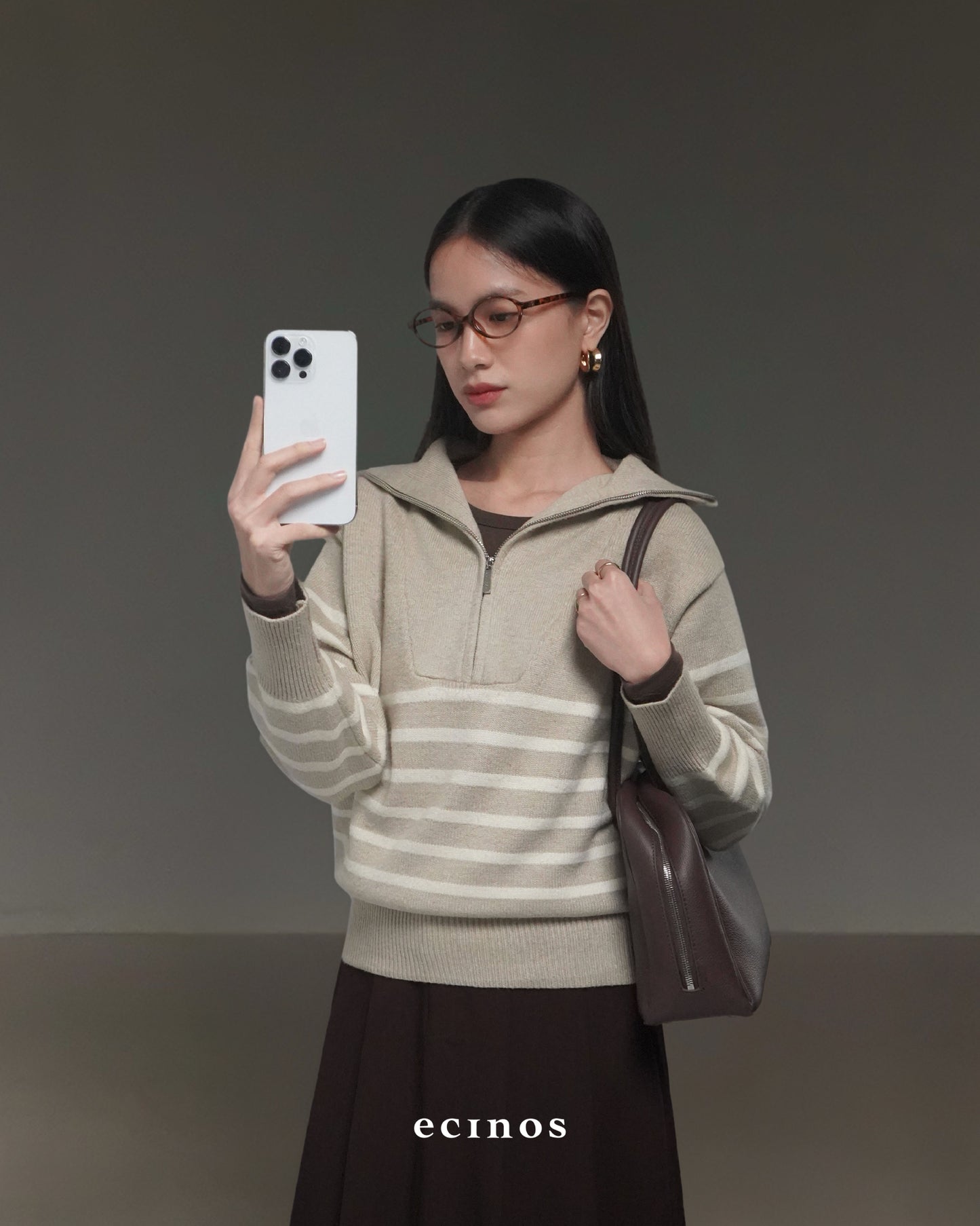 ECINOS - Karen Half Zip Sweater