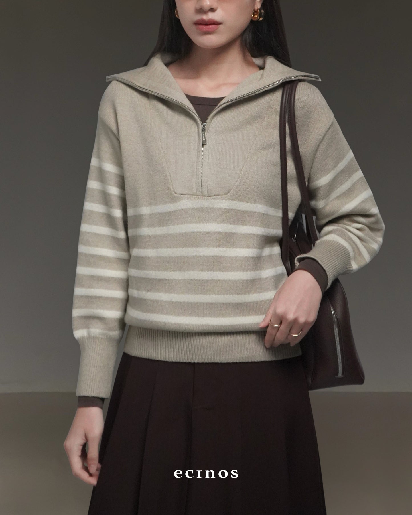 ECINOS - Karen Half Zip Sweater