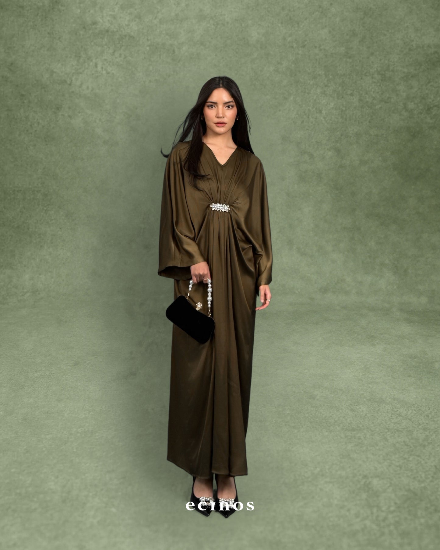 ECINOS - Sateen Crystal Kaftan