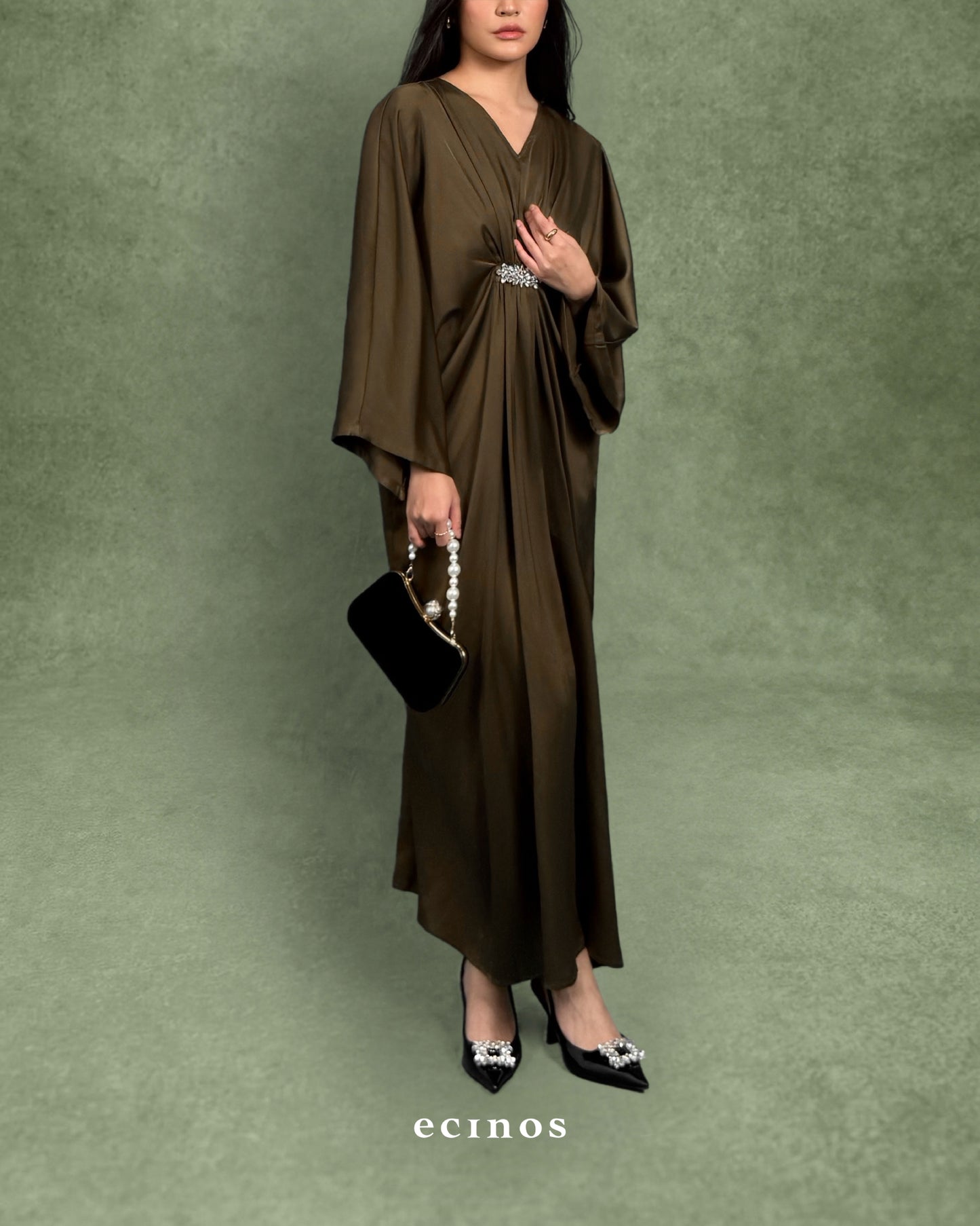 ECINOS - Sateen Crystal Kaftan