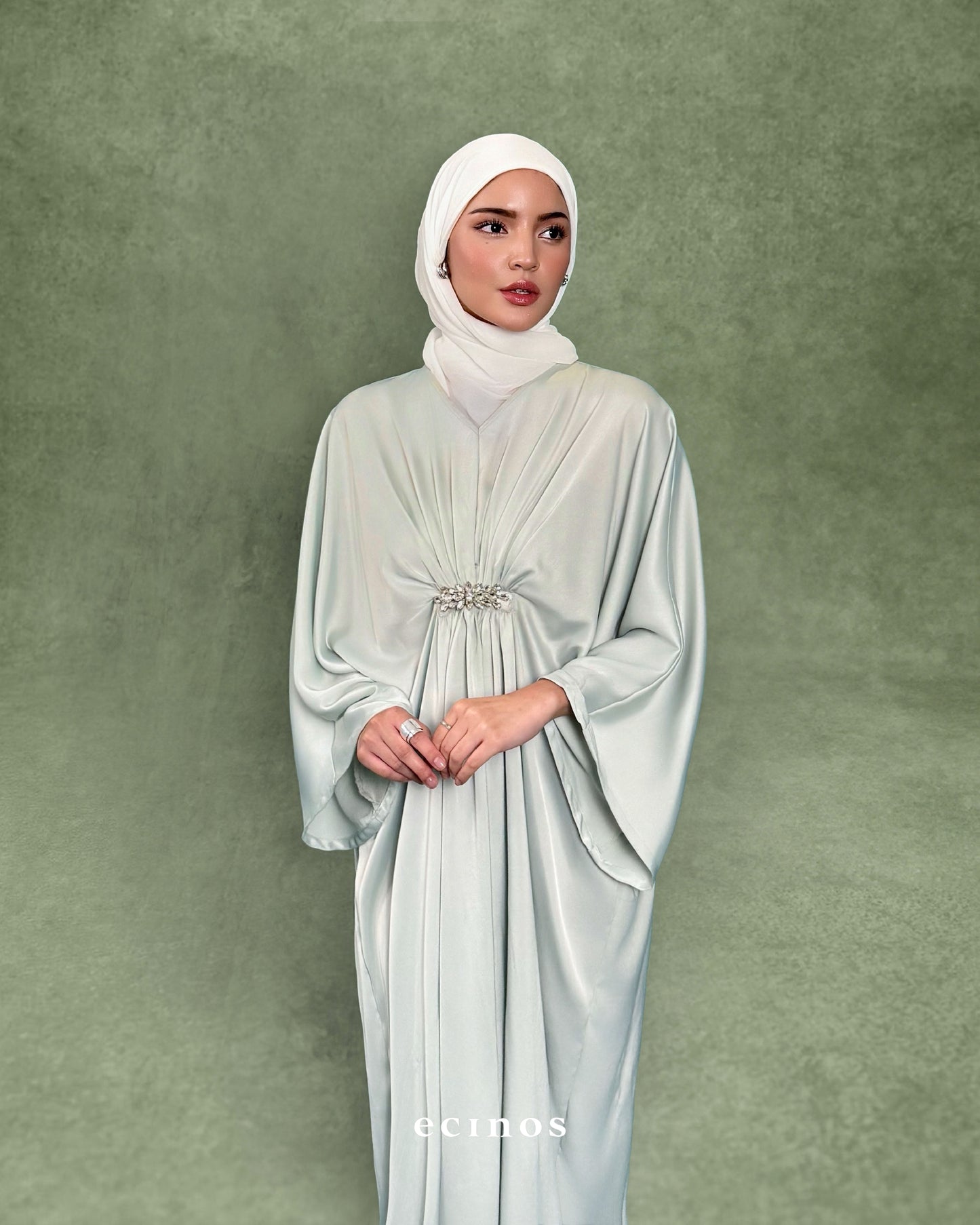 ECINOS - Sateen Crystal Kaftan