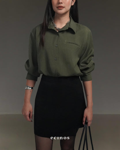 ECINOS - Striped Oversized Shirt