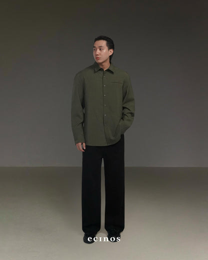 ECINOS Man - Striped Oversized Shirt (Man Version)