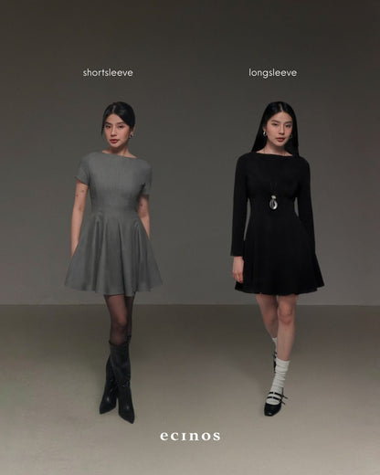 ECINOS - Paige Panel Wool Flared Dress