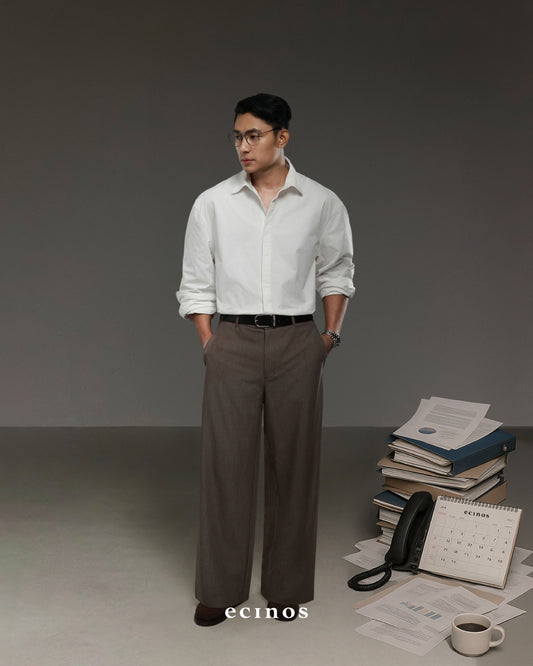 ECINOS Man - Tailored Wide Leg Trousers