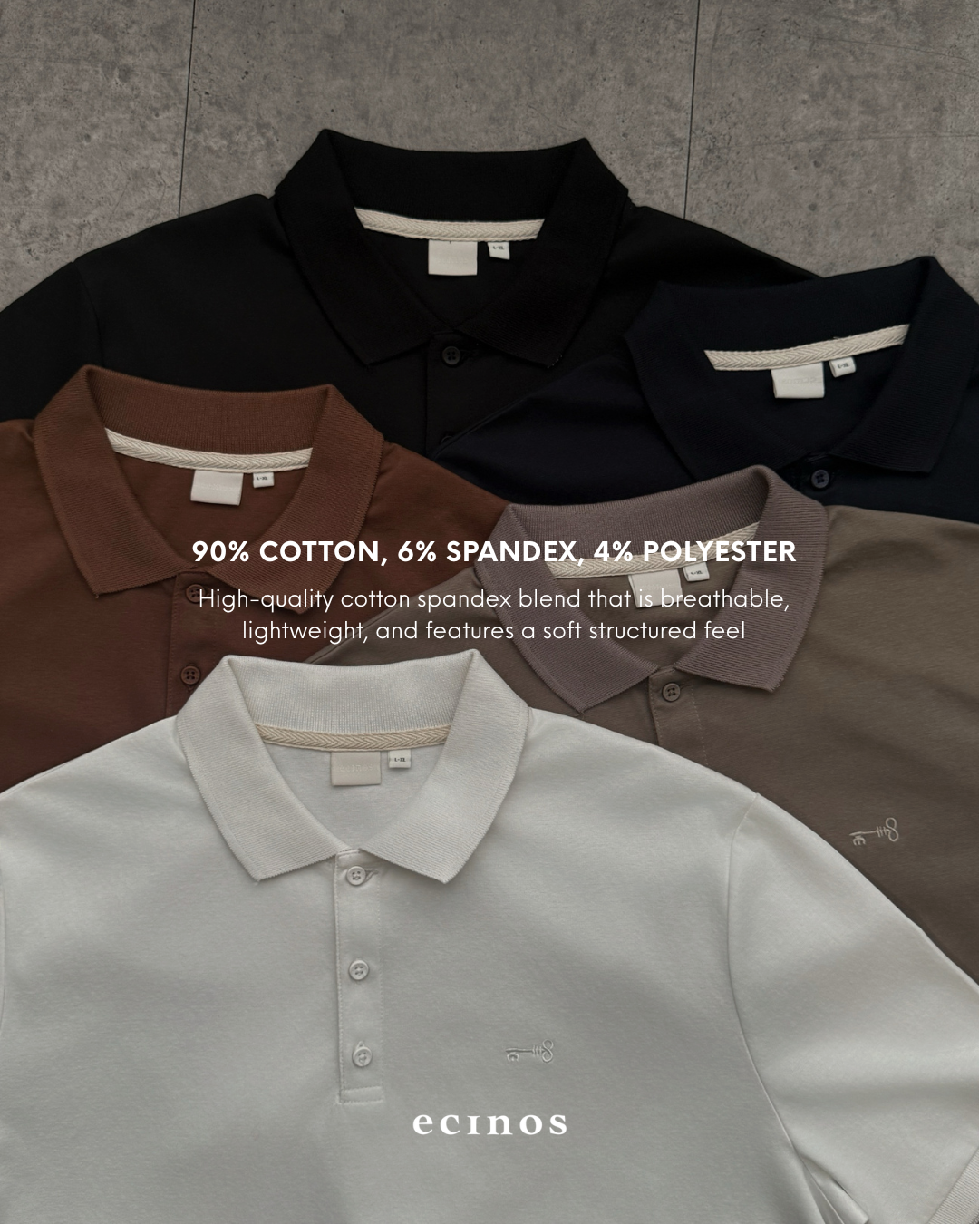 ECINOS MAN - Pete Cotton Polo Top