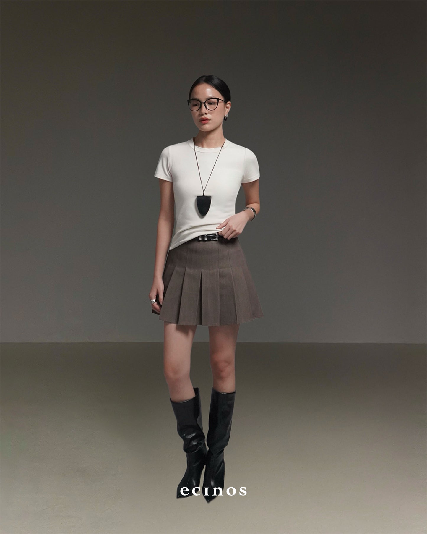 ECINOS - Solene Pleated Mini Skort