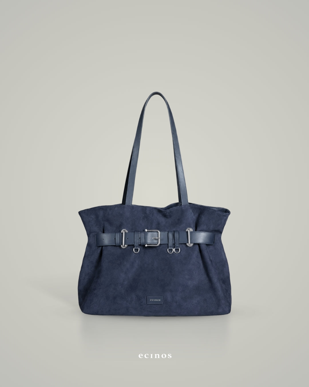 ECINOS Atelier - Dué Buckle Suede Bag