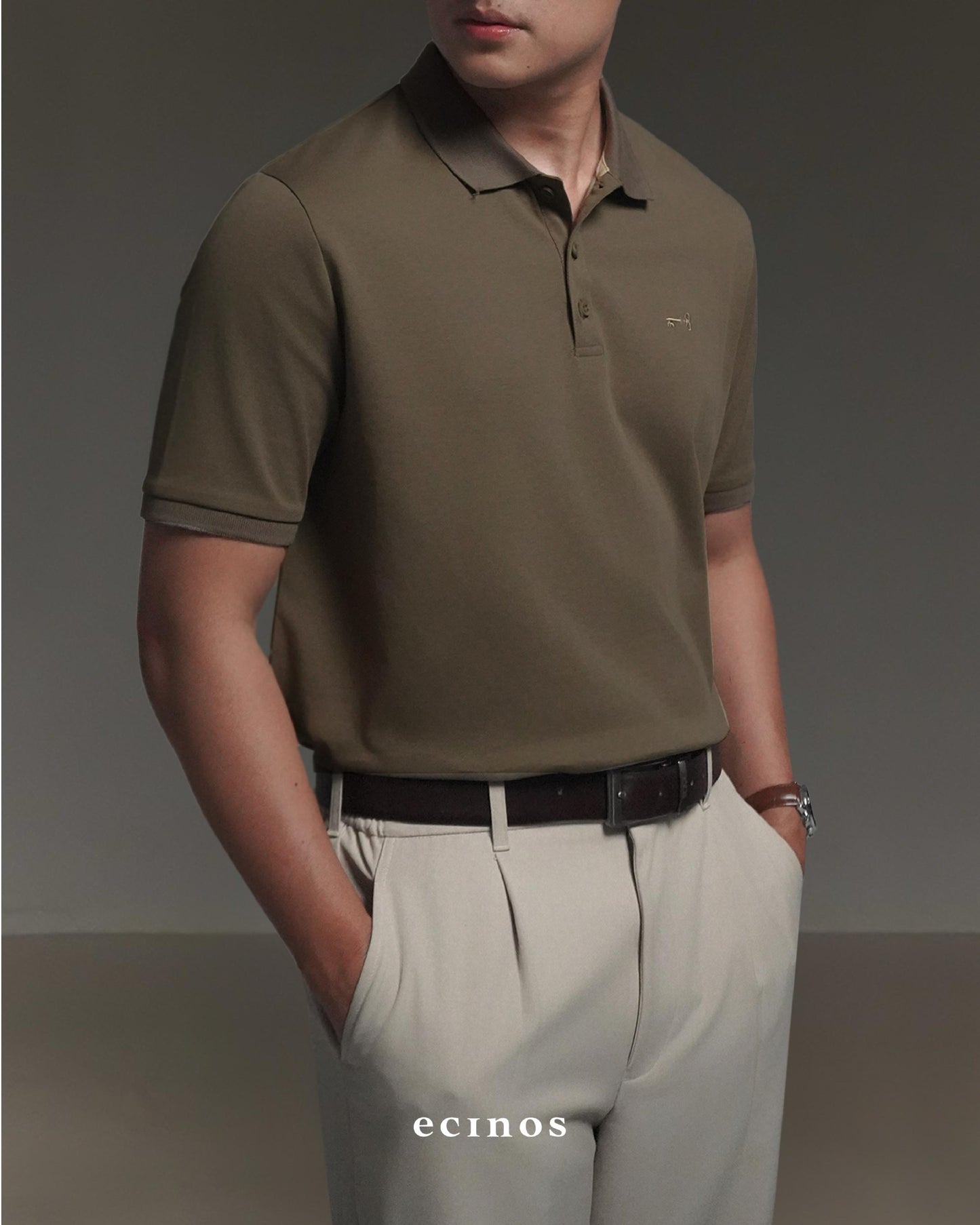 ECINOS MAN - Pete Cotton Polo Top