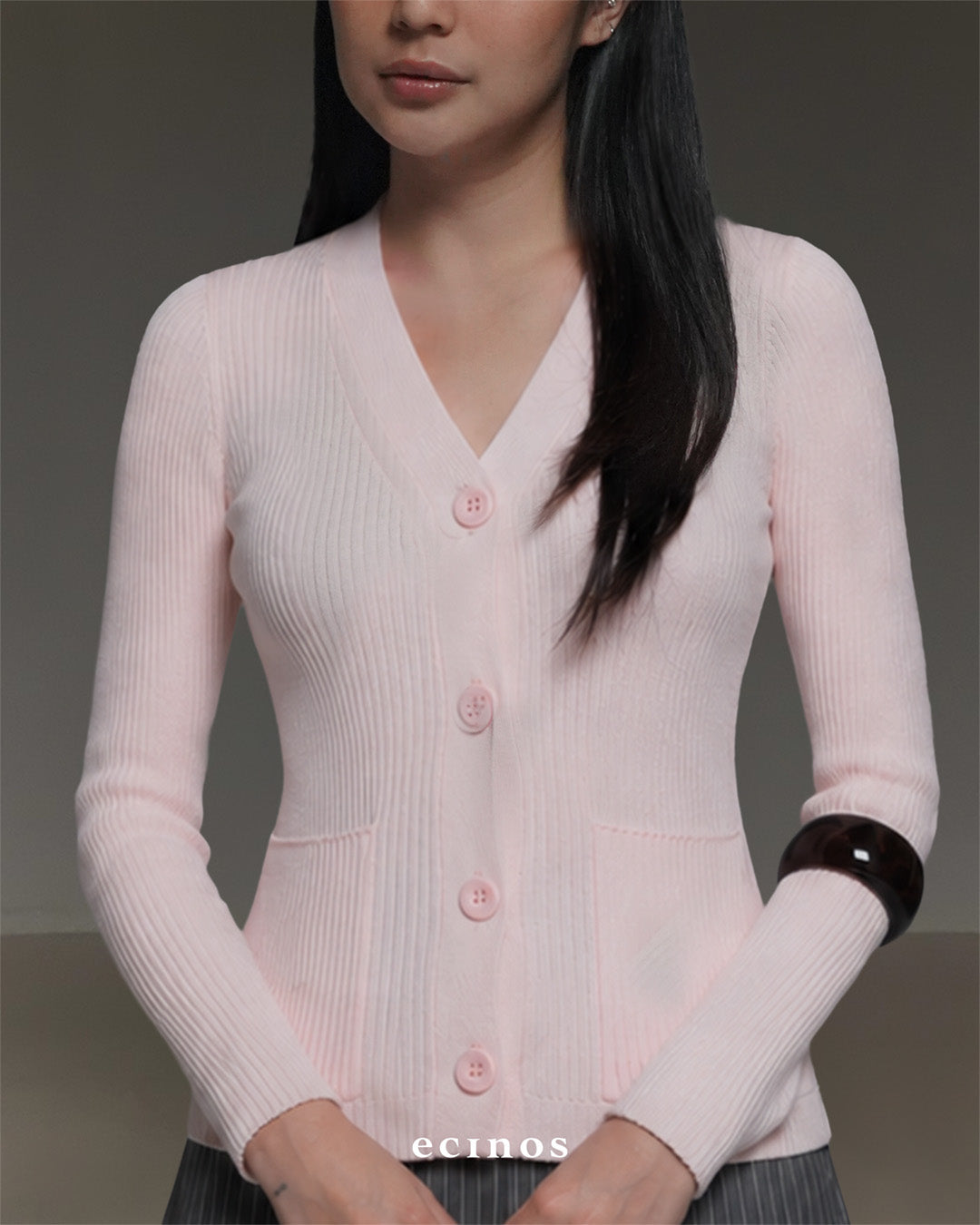ECINOS - Chér Fitted Cardigan | Atasan Wanita | Cardigan Wanita Fitted