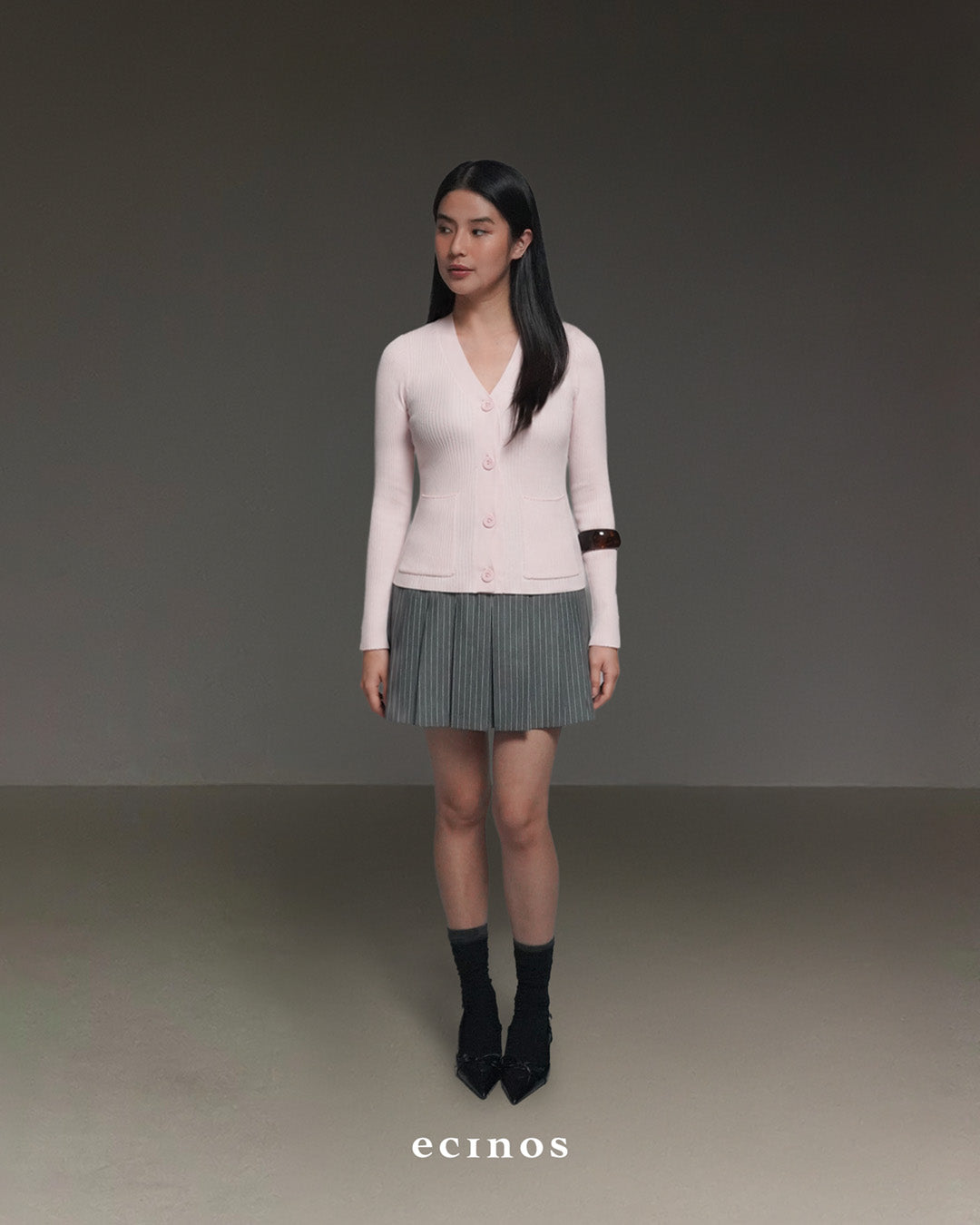 ECINOS - Chér Fitted Cardigan | Atasan Wanita | Cardigan Wanita Fitted