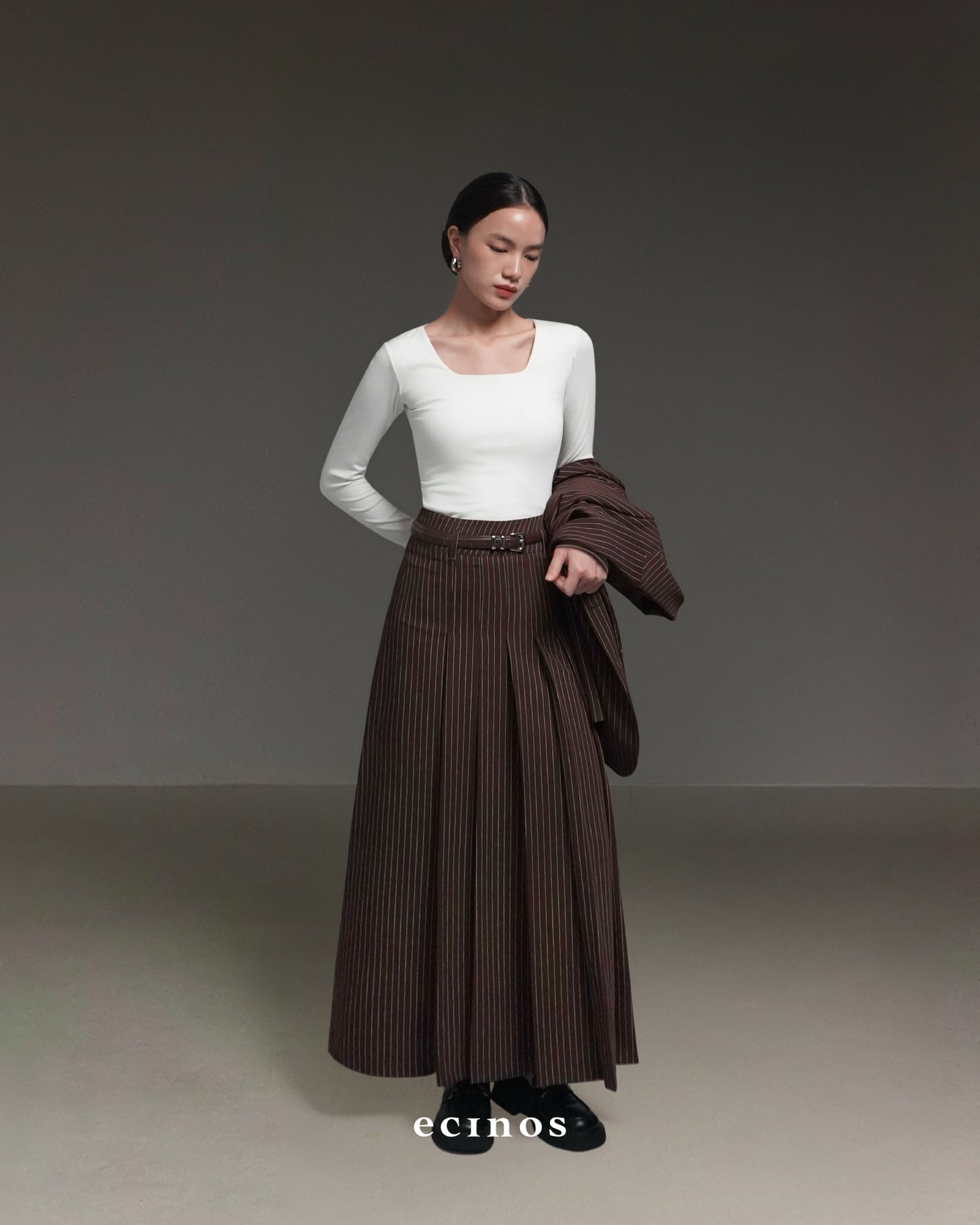 ECINOS - Elene Pleated Midi Skirt & Maxi Skirt