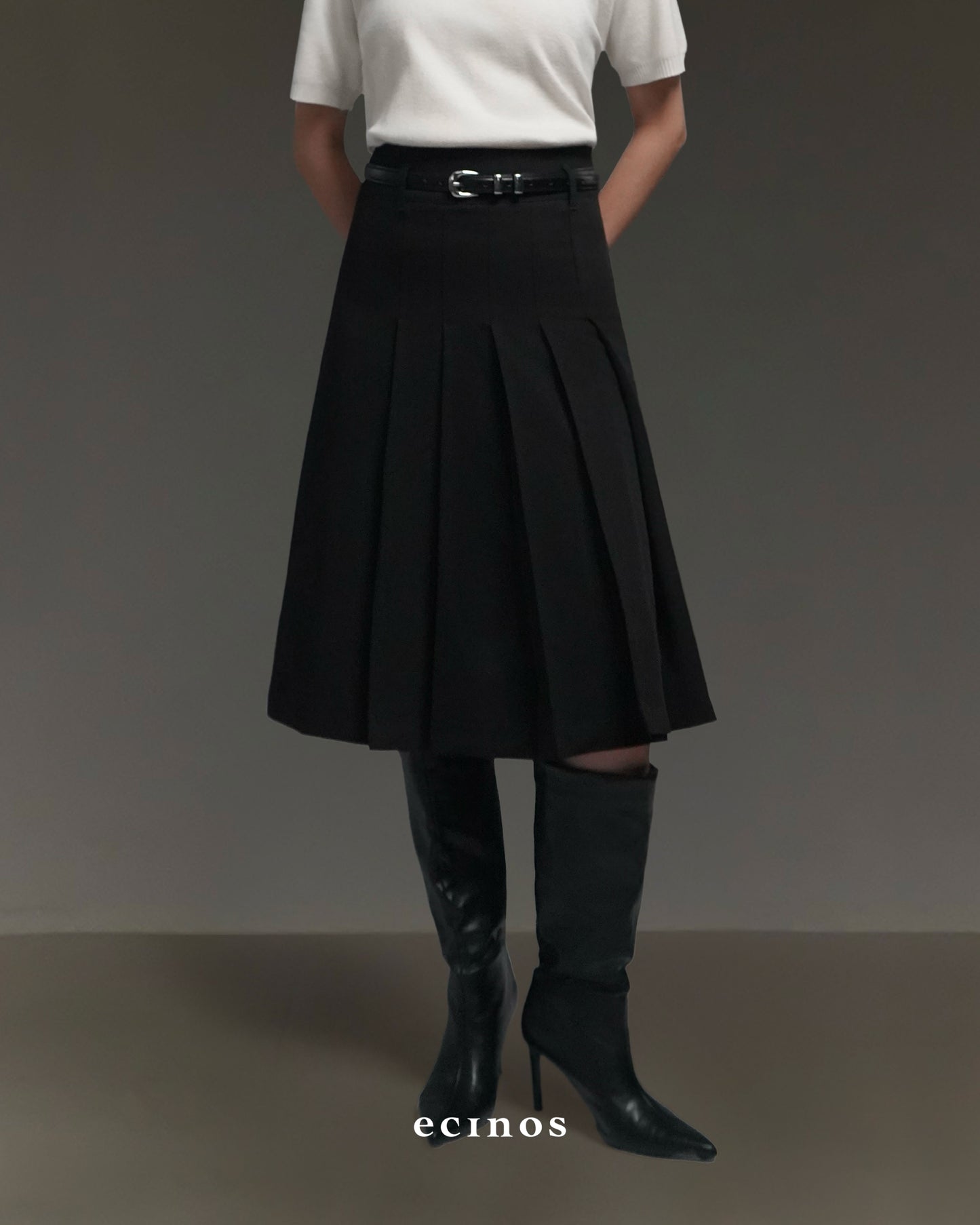 ECINOS - Elene Pleated Midi Skirt & Maxi Skirt