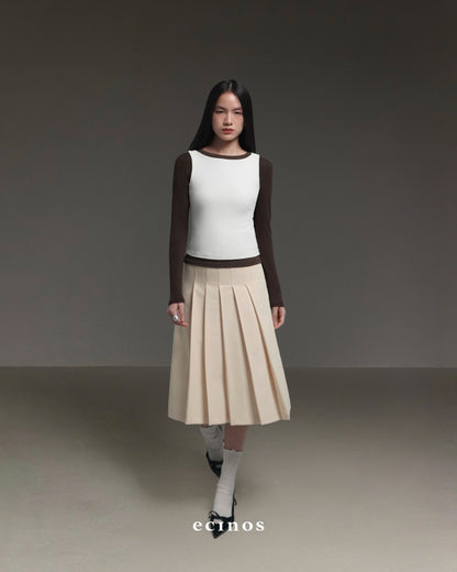 ECINOS - Elene Pleated Midi Skirt & Maxi Skirt