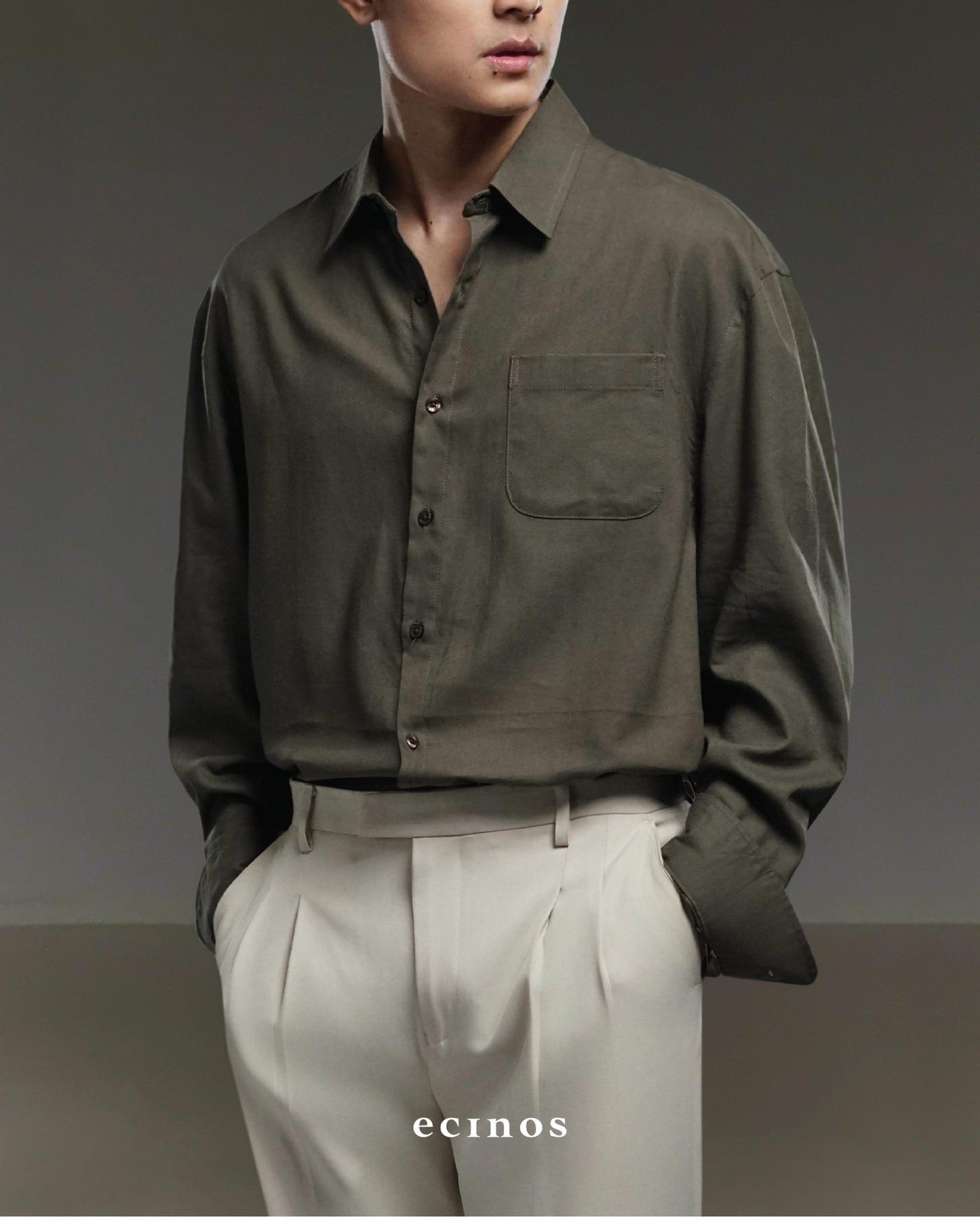 ECINOS Man - Philo Oversized Linen Shirt