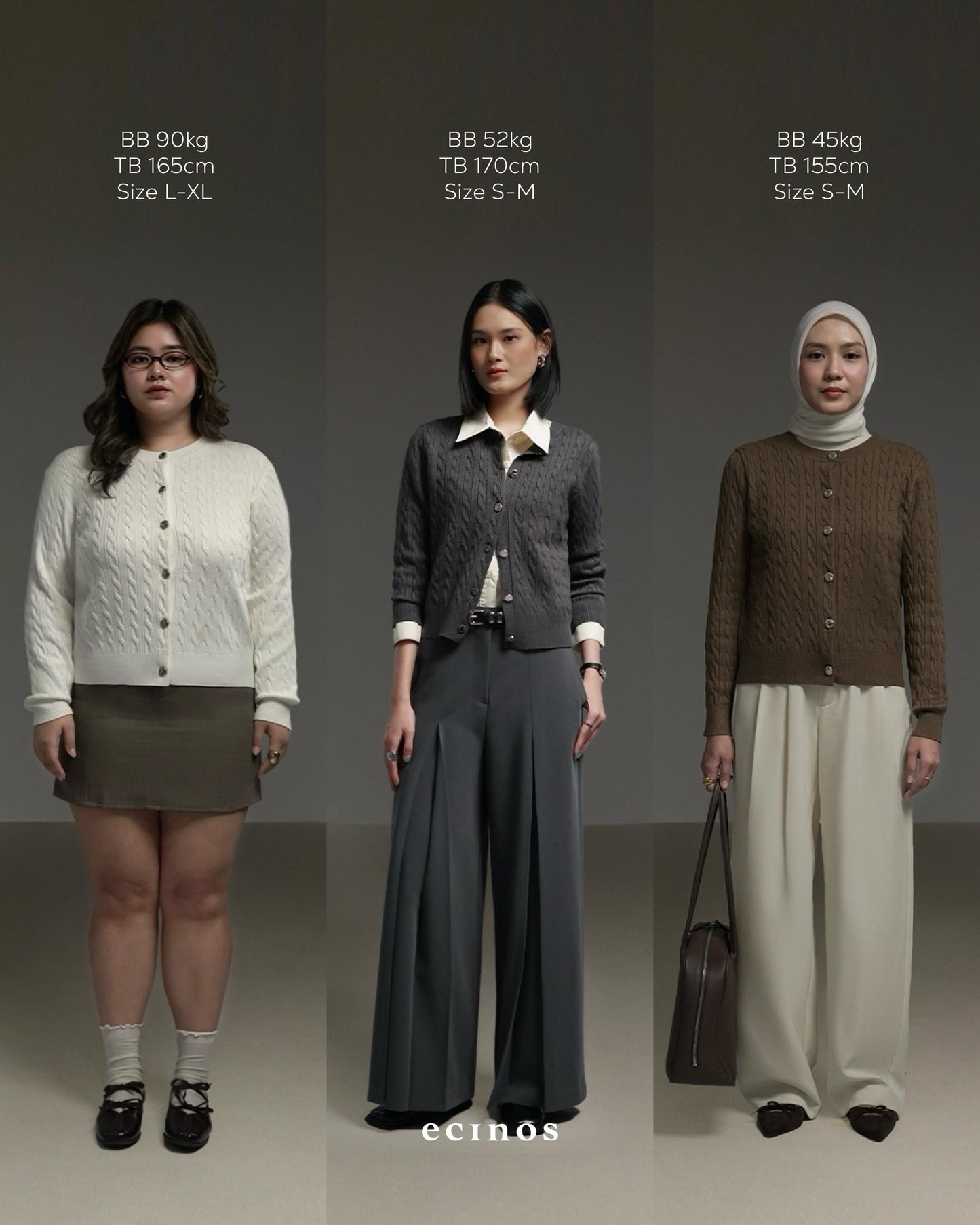 ECINOS - Celie Cable Knit Cardigan