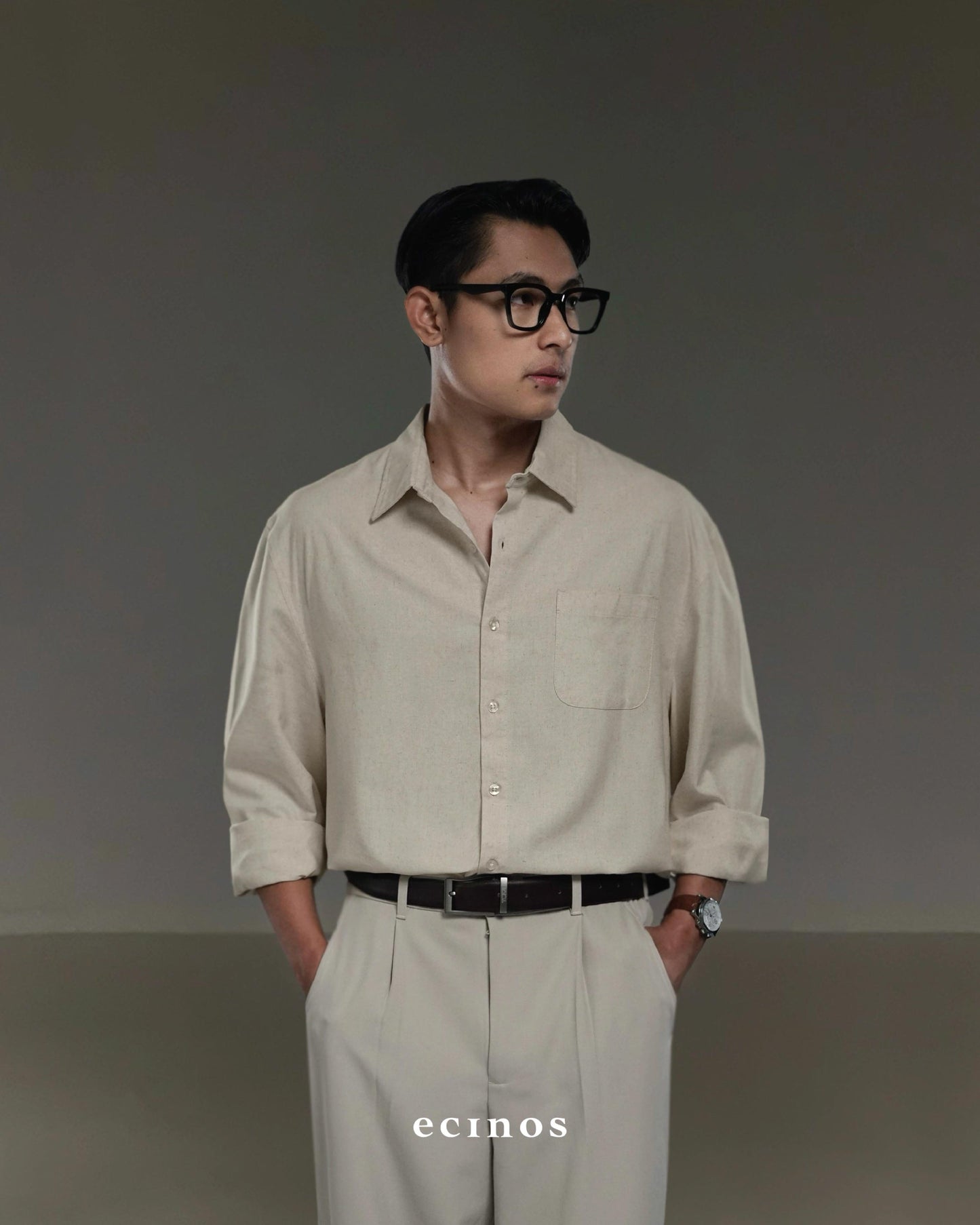 ECINOS Man - Philo Oversized Linen Shirt