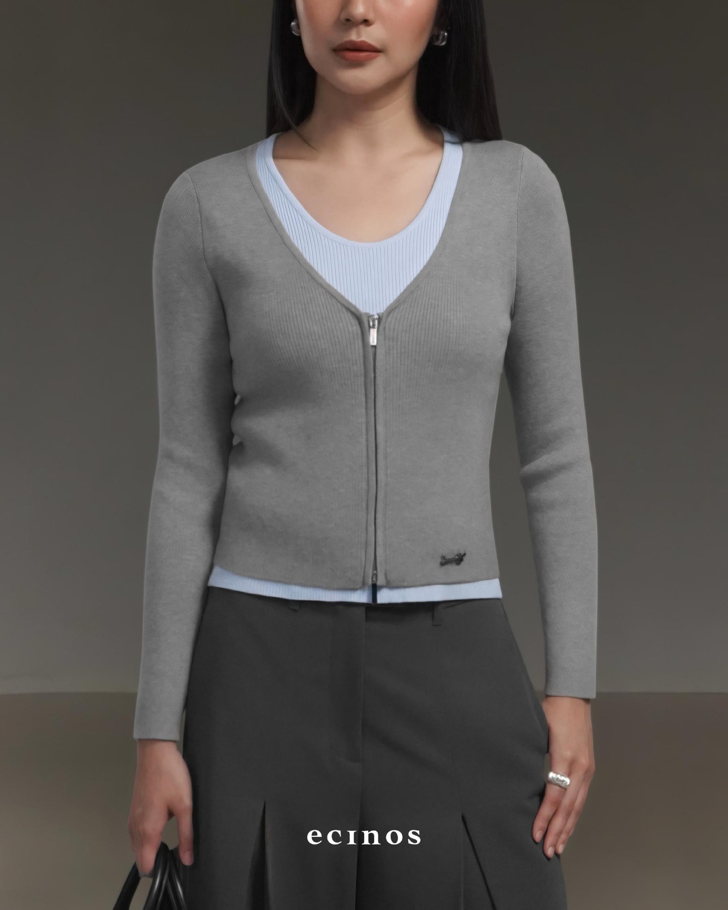 ECINOS - Rosie Layered Double-Zip Cardigan