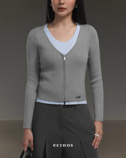 ECINOS - Rosie Layered Double-Zip Cardigan