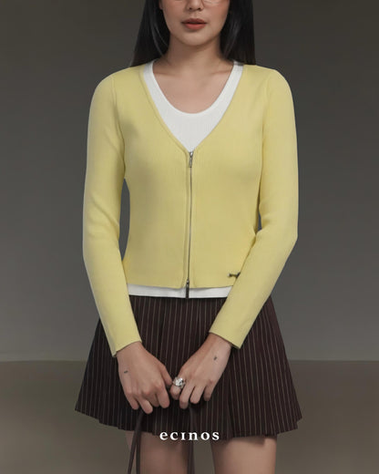 ECINOS - Rosie Layered Double-Zip Cardigan