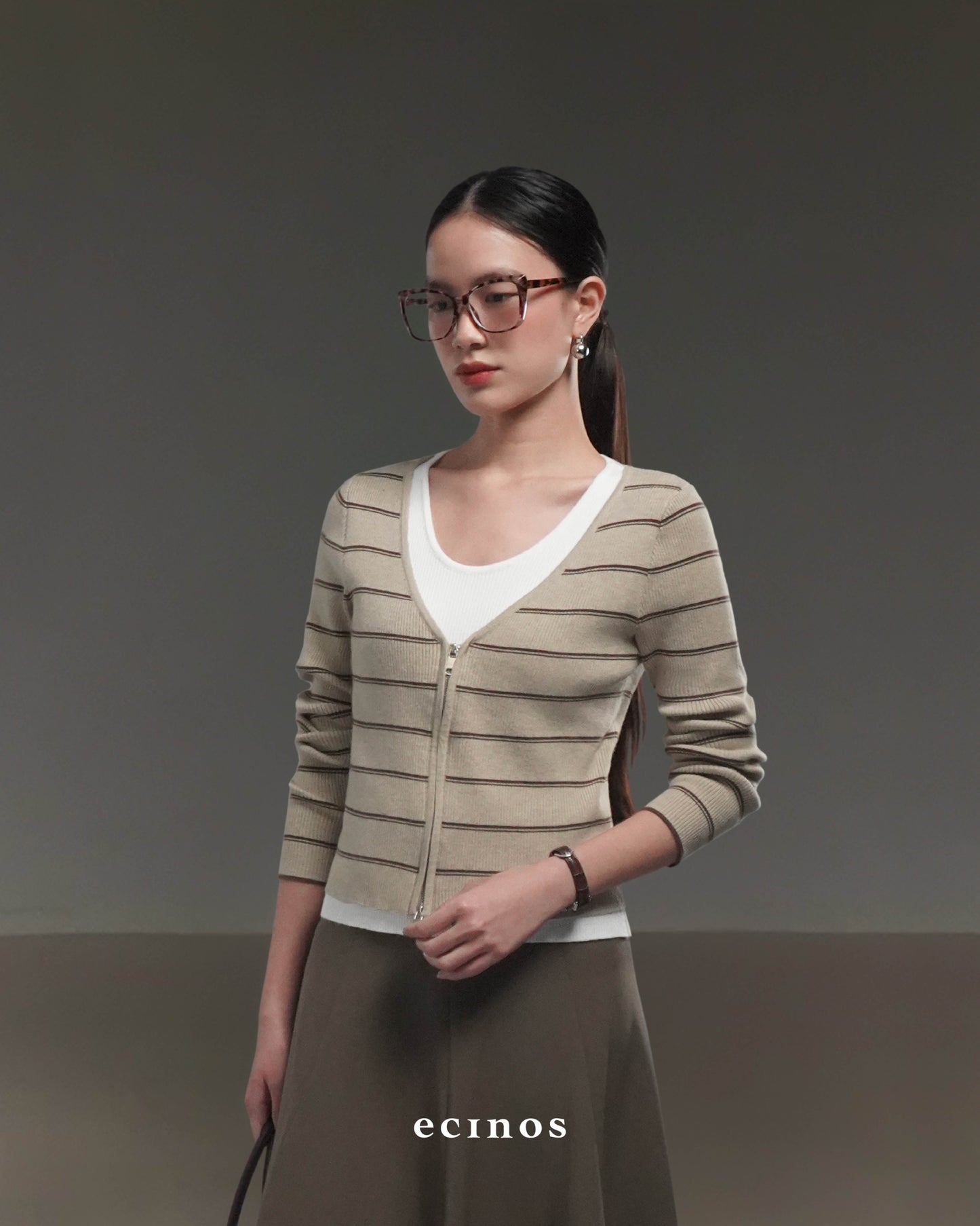 ECINOS - Rosie Layered Double-Zip Cardigan