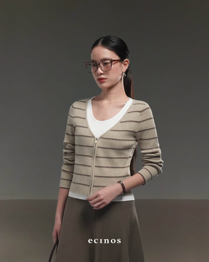 ECINOS - Rosie Layered Double-Zip Cardigan