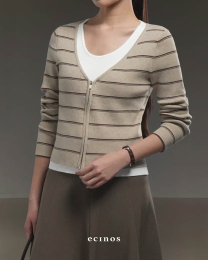ECINOS - Rosie Layered Double-Zip Cardigan