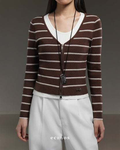 ECINOS - Rosie Layered Double-Zip Cardigan