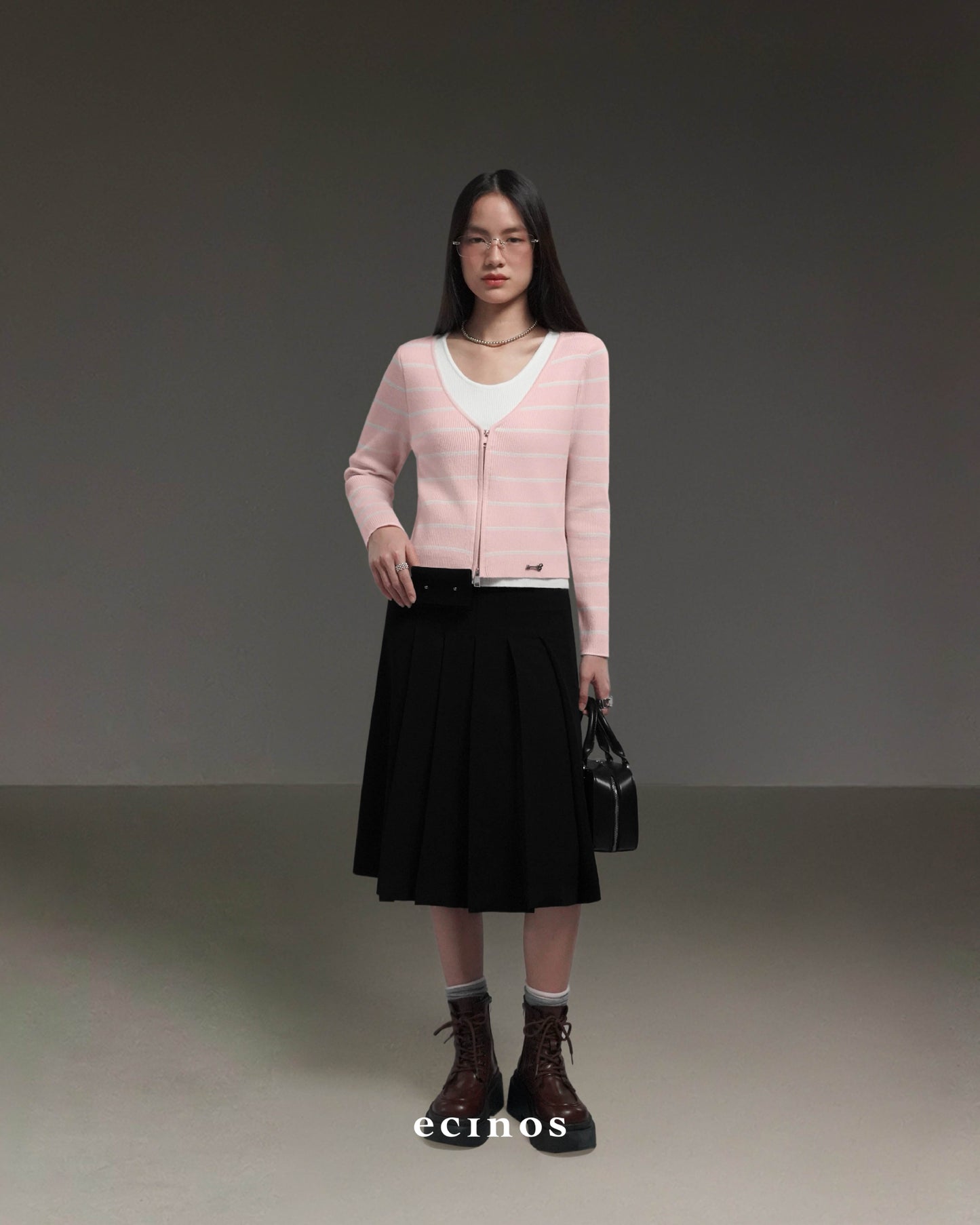 ECINOS - Rosie Layered Double-Zip Cardigan