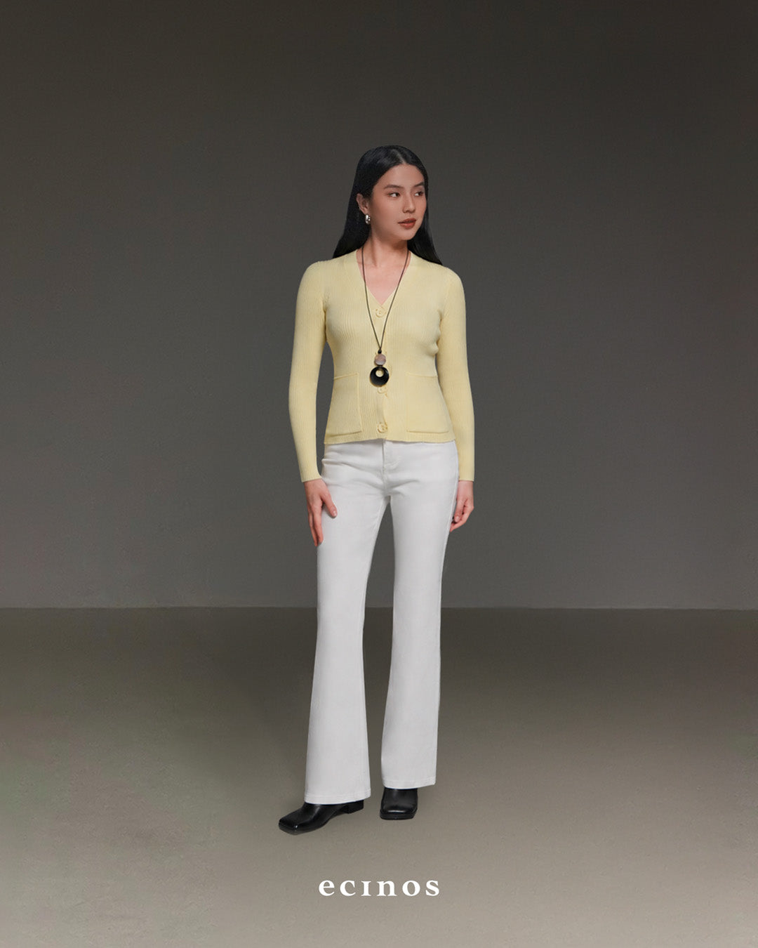 ECINOS - Chér Fitted Cardigan | Atasan Wanita | Cardigan Wanita Fitted