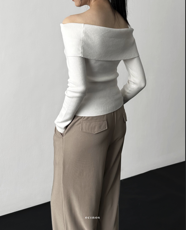 ECINOS - HR Off Shoulder Knit Top