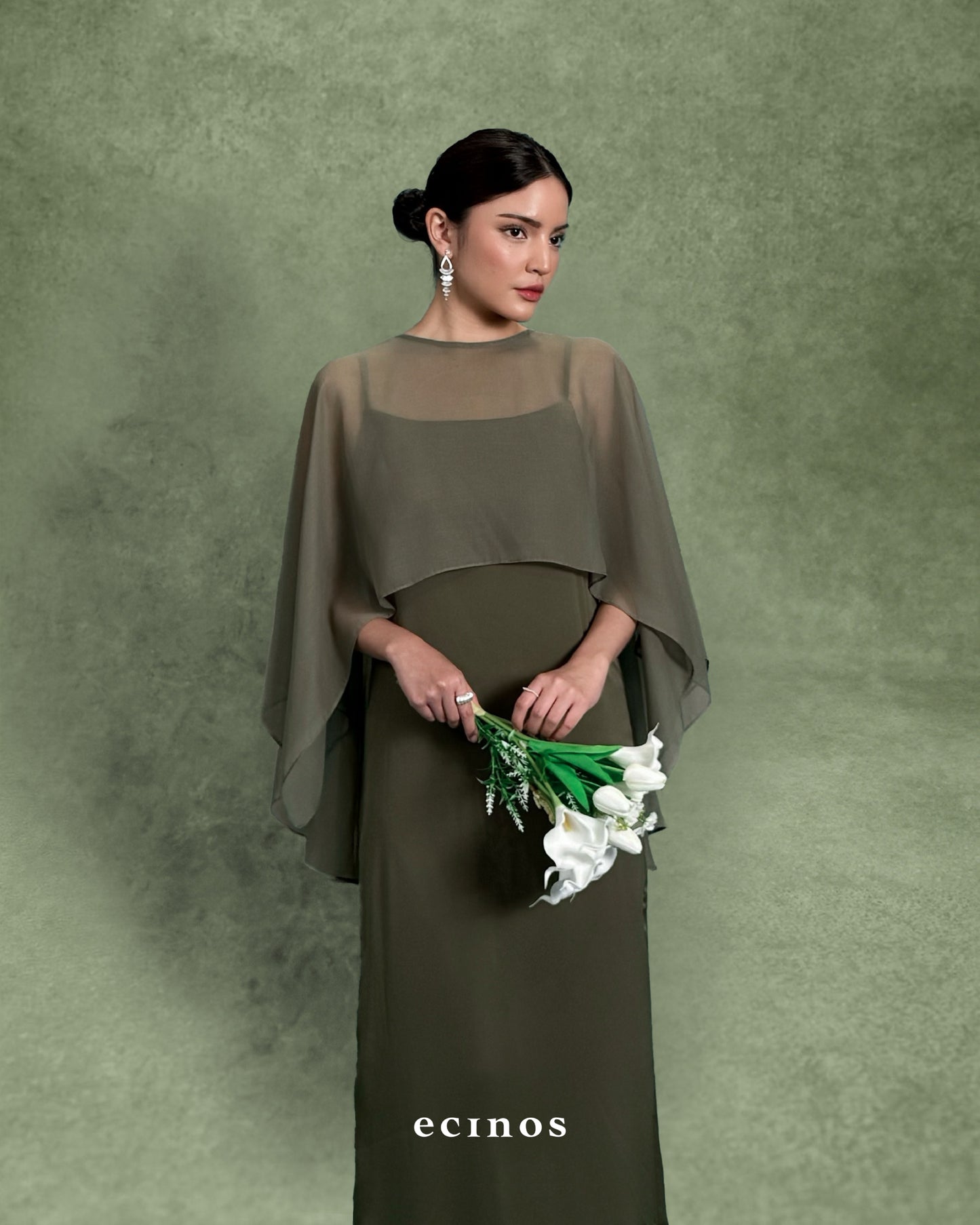 ECINOS - Sateen Tulle Dress Set