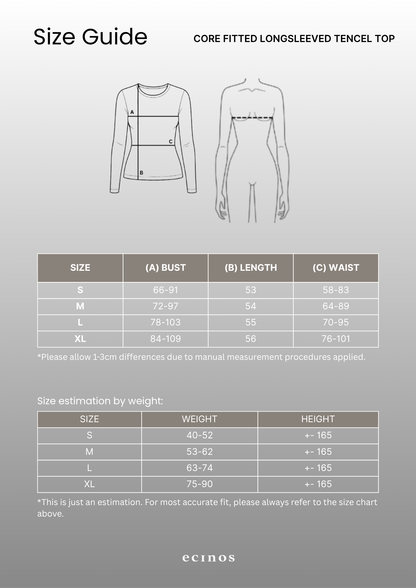 ECINOS - CORE Fitted Longsleeved Tencel Top