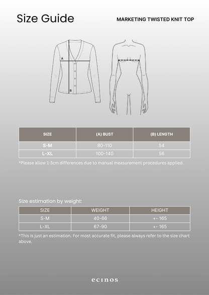 ECINOS - Marketing Twisted Knit Top