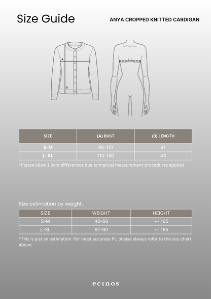 ECINOS - Anya Cropped Knitted Cardigan