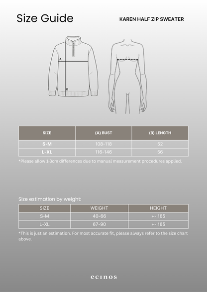ECINOS - Karen Half Zip Sweater