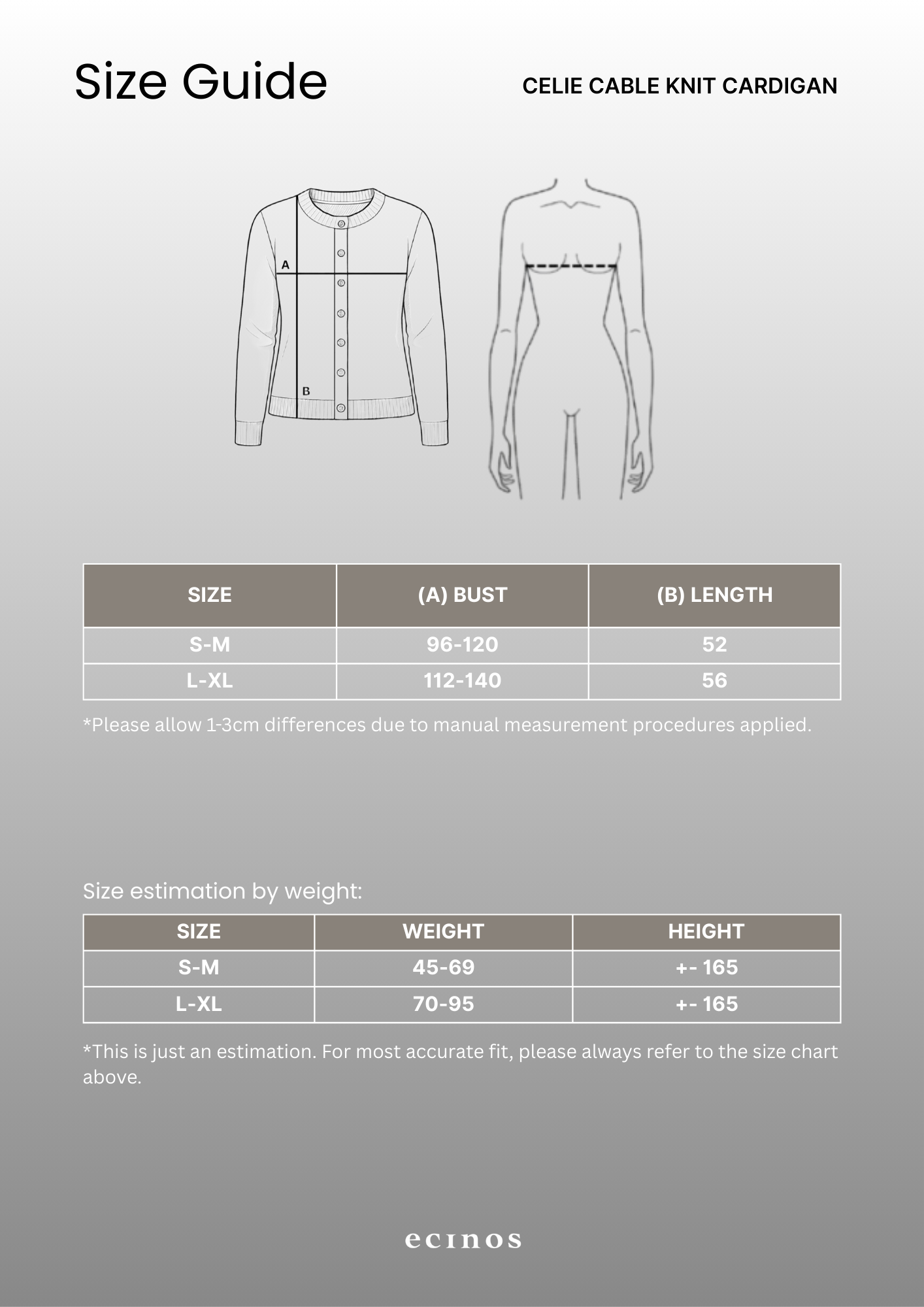 ECINOS - Celie Cable Knit Cardigan