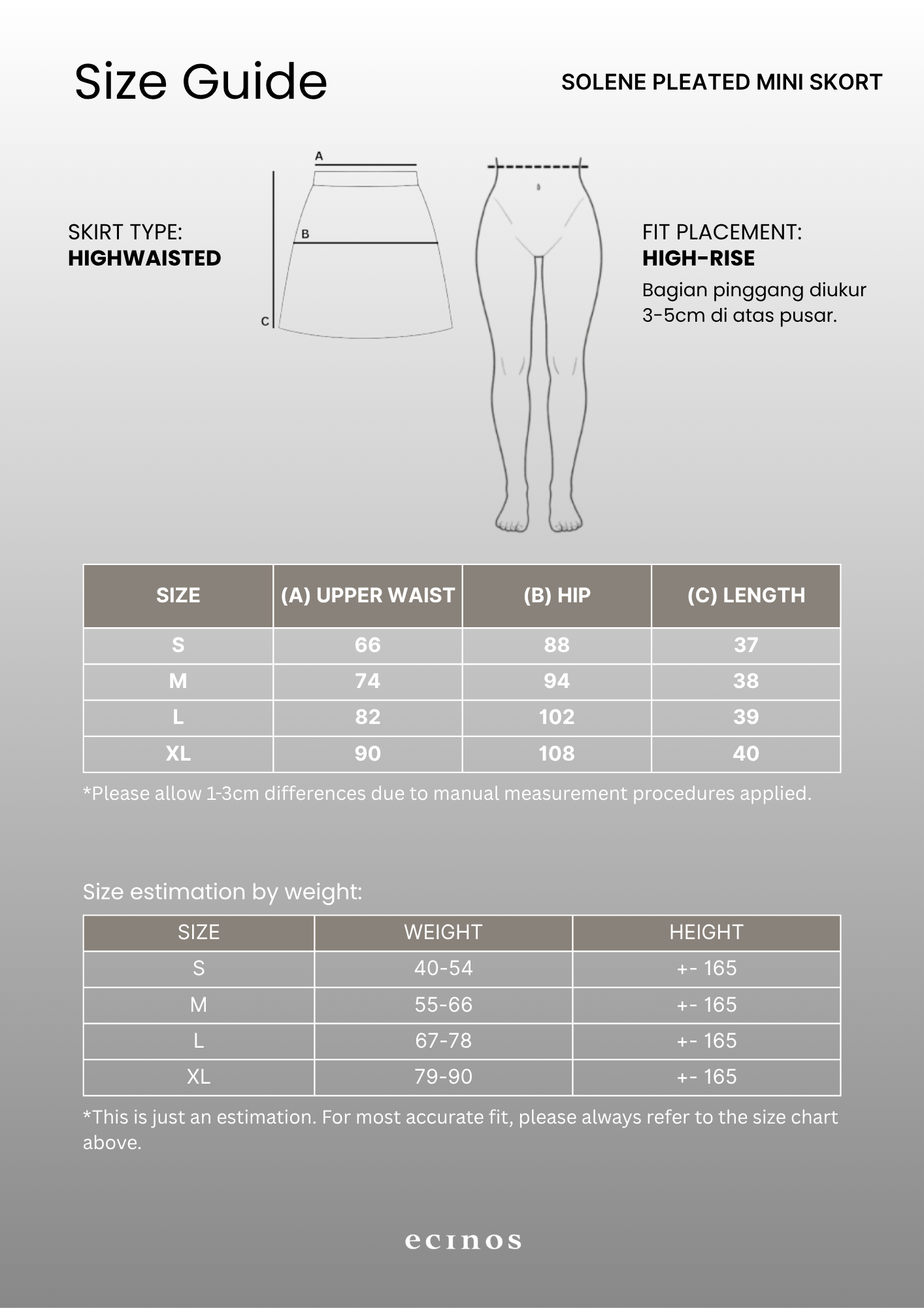 ECINOS - Solene Pleated Mini Skort